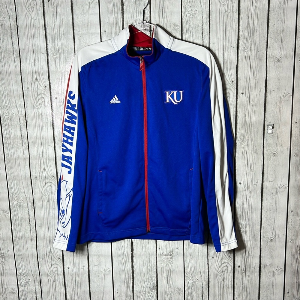 Adidas Climalite Kansas Jayhawks Jacket Size L